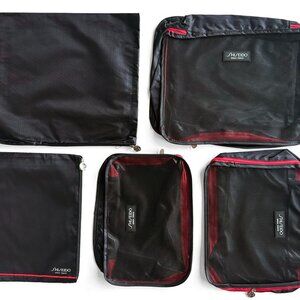 Shiseido 5 Piece Set Medium Packing Cube Travel Organizer Brand New